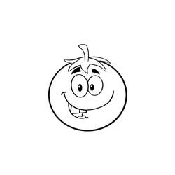 Dibujo para colorear: Tomate (Comida y Nutrición) #195392 - Dibujos para Colorear e Imprimir Gratis