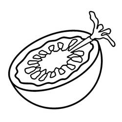 Dibujo para colorear: Tomate (Comida y Nutrición) #195403 - Dibujos para Colorear e Imprimir Gratis