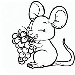 Dibujo para colorear: Uvas (Comida y Nutrición) #212400 - Dibujos para Colorear e Imprimir Gratis