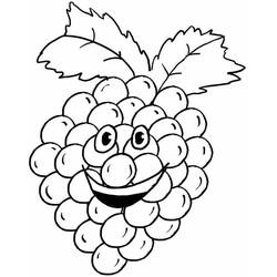 Dibujo para colorear: Uvas (Comida y Nutrición) #212409 - Dibujos para Colorear e Imprimir Gratis