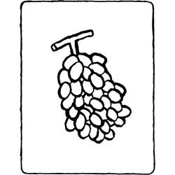 Dibujo para colorear: Uvas (Comida y Nutrición) #212416 - Dibujos para Colorear e Imprimir Gratis