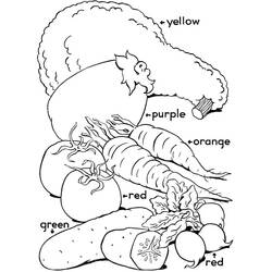 Dibujo para colorear: Verduras (Comida y Nutrición) #212138 - Dibujos para Colorear e Imprimir Gratis
