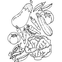 Dibujo para colorear: Verduras (Comida y Nutrición) #212139 - Dibujos para Colorear e Imprimir Gratis