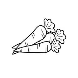Dibujos para colorear: Zanahoria - Dibujos para Colorear e Imprimir Gratis