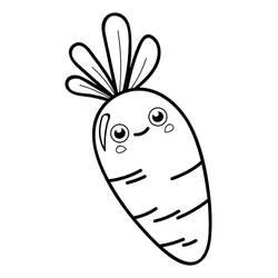 Dibujo para colorear: Zanahoria (Comida y Nutrición) #197492 - Dibujos para Colorear e Imprimir Gratis