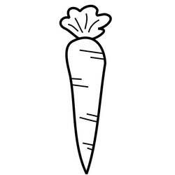 Dibujo para colorear: Zanahoria (Comida y Nutrición) #197496 - Dibujos para Colorear e Imprimir Gratis