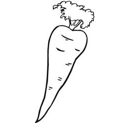 Dibujo para colorear: Zanahoria (Comida y Nutrición) #197497 - Dibujos para Colorear e Imprimir Gratis