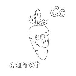 Dibujo para colorear: Zanahoria (Comida y Nutrición) #197523 - Dibujos para Colorear e Imprimir Gratis
