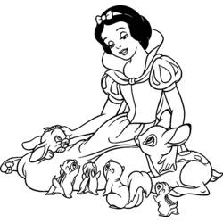 Dibujo para colorear: Blancanieves y los Siete Enanitos (Cuentos de Hadas e Historias) #133844 - Dibujos para Colorear e Imprimir Gratis