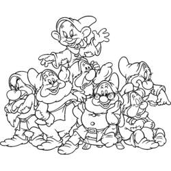 Dibujo para colorear: Blancanieves y los Siete Enanitos (Cuentos de Hadas e Historias) #133869 - Dibujos para Colorear e Imprimir Gratis
