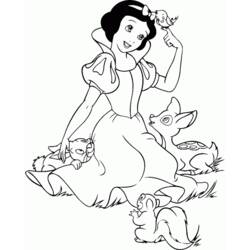 Dibujo para colorear: Blancanieves y los Siete Enanitos (Cuentos de Hadas e Historias) #133872 - Dibujos para Colorear e Imprimir Gratis