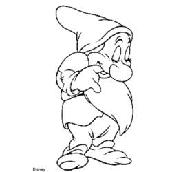 Dibujo para colorear: Blancanieves y los Siete Enanitos (Cuentos de Hadas e Historias) #133949 - Dibujos para Colorear e Imprimir Gratis