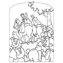 Dibujo para colorear: Blancanieves y los Siete Enanitos (Cuentos de Hadas e Historias) #133950 - Dibujos para Colorear e Imprimir Gratis