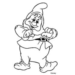 Dibujo para colorear: Blancanieves y los Siete Enanitos (Cuentos de Hadas e Historias) #133988 - Dibujos para Colorear e Imprimir Gratis