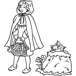 Dibujo para colorear: Caperucita Roja (Cuentos de Hadas e Historias) #49188 - Dibujos para Colorear e Imprimir Gratis