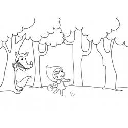 Dibujos para colorear: Caperucita Roja - Dibujos para Colorear e Imprimir Gratis