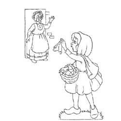 Dibujo para colorear: Caperucita Roja (Cuentos de Hadas e Historias) #49201 - Dibujos para Colorear e Imprimir Gratis