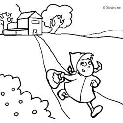 Dibujo para colorear: Caperucita Roja (Cuentos de Hadas e Historias) #49220 - Dibujos para Colorear e Imprimir Gratis
