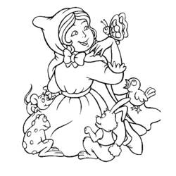 Dibujo para colorear: Caperucita Roja (Cuentos de Hadas e Historias) #49235 - Dibujos para Colorear e Imprimir Gratis
