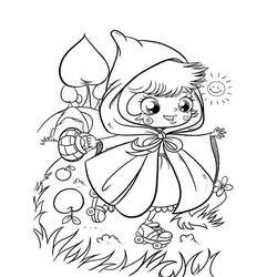 Dibujo para colorear: Caperucita Roja (Cuentos de Hadas e Historias) #49239 - Dibujos para Colorear e Imprimir Gratis