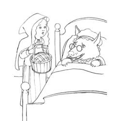 Dibujo para colorear: Caperucita Roja (Cuentos de Hadas e Historias) #49273 - Dibujos para Colorear e Imprimir Gratis