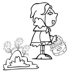 Dibujo para colorear: Caperucita Roja (Cuentos de Hadas e Historias) #49284 - Dibujos para Colorear e Imprimir Gratis