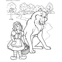 Dibujo para colorear: Caperucita Roja (Cuentos de Hadas e Historias) #49317 - Dibujos para Colorear e Imprimir Gratis