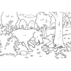 Dibujo para colorear: Caperucita Roja (Cuentos de Hadas e Historias) #49320 - Dibujos para Colorear e Imprimir Gratis