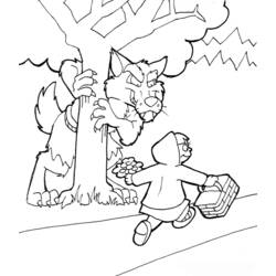 Dibujo para colorear: Caperucita Roja (Cuentos de Hadas e Historias) #49352 - Dibujos para Colorear e Imprimir Gratis