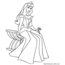 Dibujo para colorear: La Bella Durmiente (Cuentos de Hadas e Historias) #130713 - Dibujos para Colorear e Imprimir Gratis
