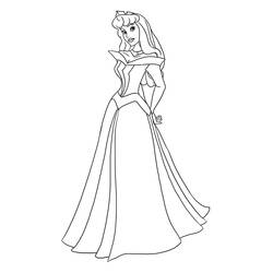 Dibujo para colorear: La Bella Durmiente (Cuentos de Hadas e Historias) #130715 - Dibujos para Colorear e Imprimir Gratis