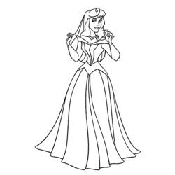 Dibujo para colorear: La Bella Durmiente (Cuentos de Hadas e Historias) #130726 - Dibujos para Colorear e Imprimir Gratis