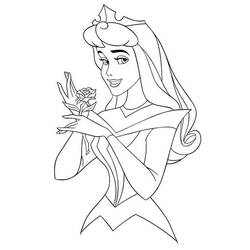 Dibujo para colorear: La Bella Durmiente (Cuentos de Hadas e Historias) #130728 - Dibujos para Colorear e Imprimir Gratis