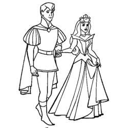 Dibujo para colorear: La Bella Durmiente (Cuentos de Hadas e Historias) #130766 - Dibujos para Colorear e Imprimir Gratis