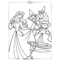 Dibujo para colorear: La Bella Durmiente (Cuentos de Hadas e Historias) #130794 - Dibujos para Colorear e Imprimir Gratis