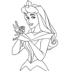 Dibujo para colorear: La Bella Durmiente (Cuentos de Hadas e Historias) #130811 - Dibujos para Colorear e Imprimir Gratis