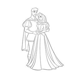 Dibujo para colorear: La Bella Durmiente (Cuentos de Hadas e Historias) #130833 - Dibujos para Colorear e Imprimir Gratis