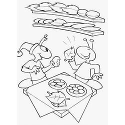 Dibujo para colorear: La Cigarra y la Hormiga (Cuentos de Hadas e Historias) #191434 - Dibujos para Colorear e Imprimir Gratis