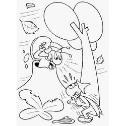 Dibujo para colorear: La Cigarra y la Hormiga (Cuentos de Hadas e Historias) #191435 - Dibujos para Colorear e Imprimir Gratis