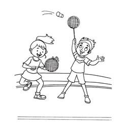 Dibujo para colorear: Bádminton (Deportes) #177016 - Dibujos para Colorear e Imprimir Gratis