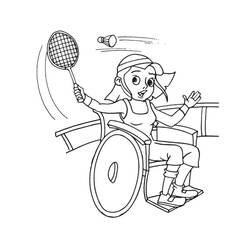 Dibujo para colorear: Bádminton (Deportes) #177018 - Dibujos para Colorear e Imprimir Gratis