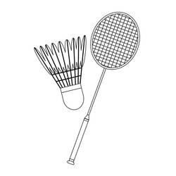 Dibujo para colorear: Bádminton (Deportes) #177019 - Dibujos para Colorear e Imprimir Gratis