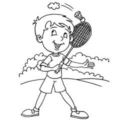 Dibujo para colorear: Bádminton (Deportes) #177024 - Dibujos para Colorear e Imprimir Gratis