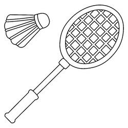 Dibujos para colorear: Bádminton - Dibujos para Colorear e Imprimir Gratis