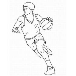 Dibujo Baloncesto (Deportes) #177153 para imprimir y colorear