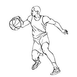 Dibujo Baloncesto (Deportes) #177154 para imprimir y colorear