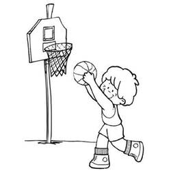 Dibujo Baloncesto (Deportes) #177159 para imprimir y colorear