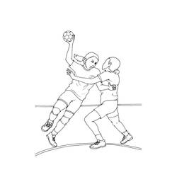 Dibujo Balonmano (Deportes) #210795 para imprimir y colorear