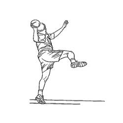 Dibujo Balonmano (Deportes) #210800 para imprimir y colorear