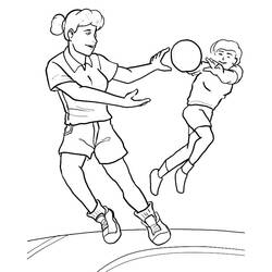 Dibujo Balonmano (Deportes) #210802 para imprimir y colorear
